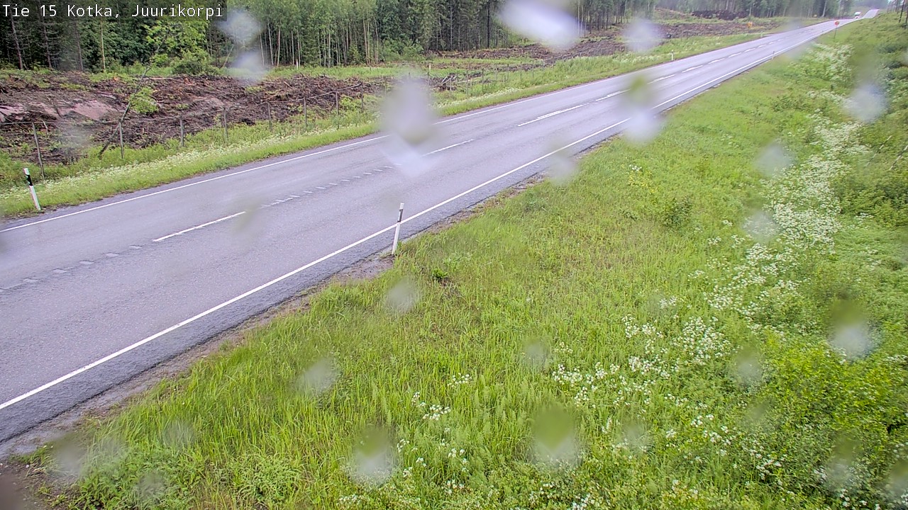 Weather Camera Image Road 15 Kotka, Juurikorpi, Kotka, Kymenlaakso