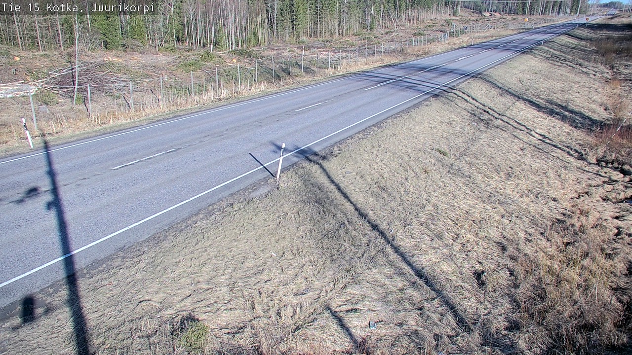 Weather Camera Image Väg 15 Kotka, Juurikorpi, Kotka, Kymenlaakso