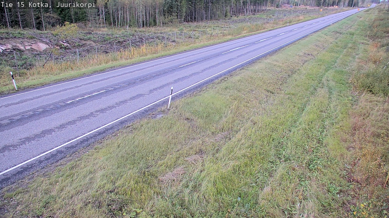Weather Camera Image Road 15 Kotka, Juurikorpi, Kotka, Kymenlaakso