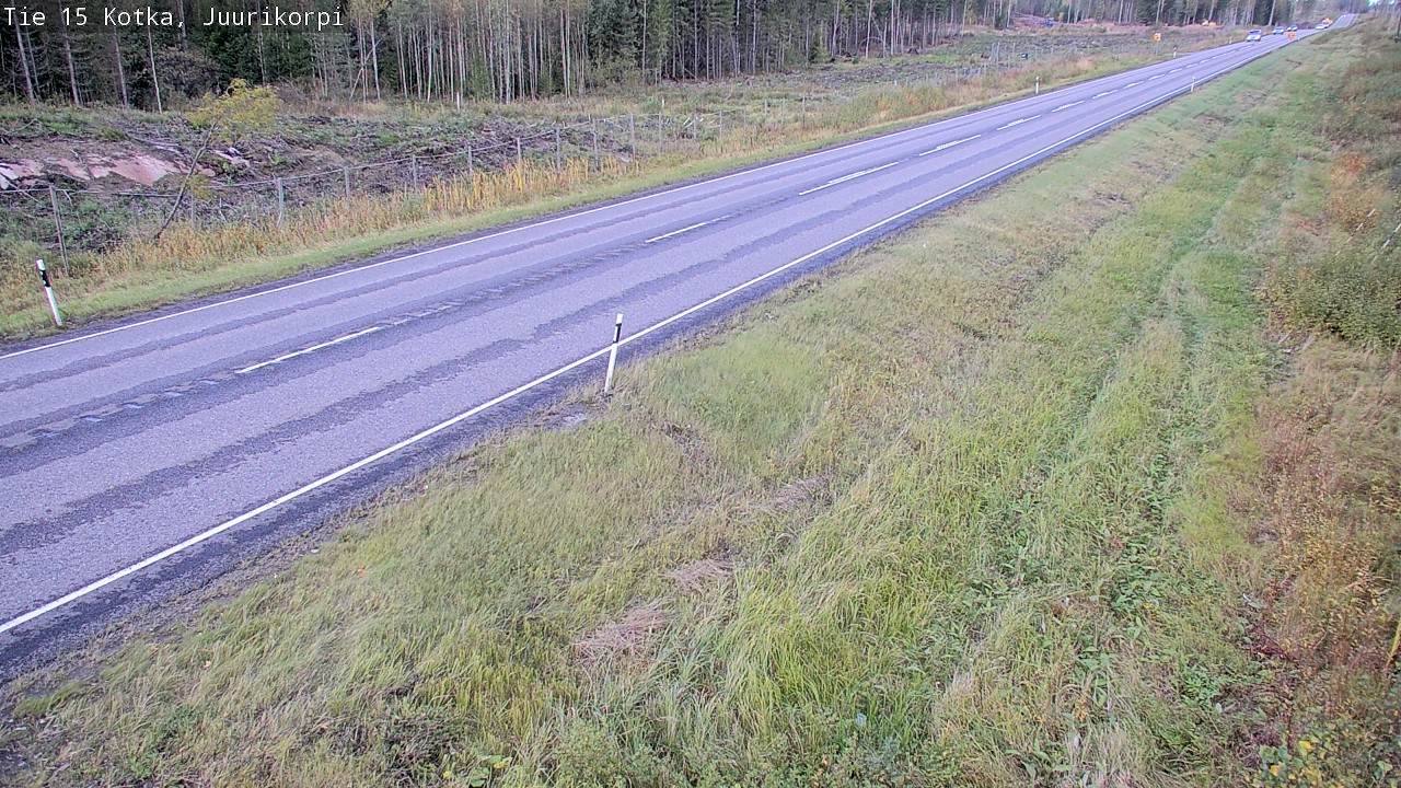 Weather Camera Image Road 15 Kotka, Juurikorpi, Kotka, Kymenlaakso