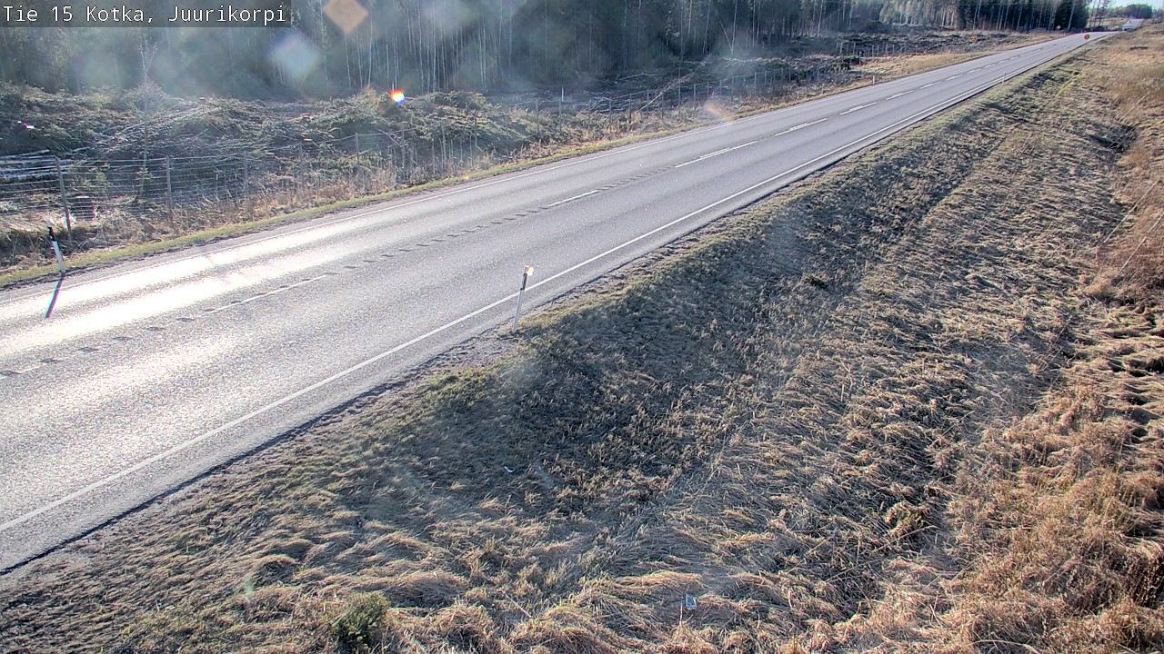 Weather Camera Image Väg 15 Kotka, Juurikorpi, Kotka, Kymenlaakso