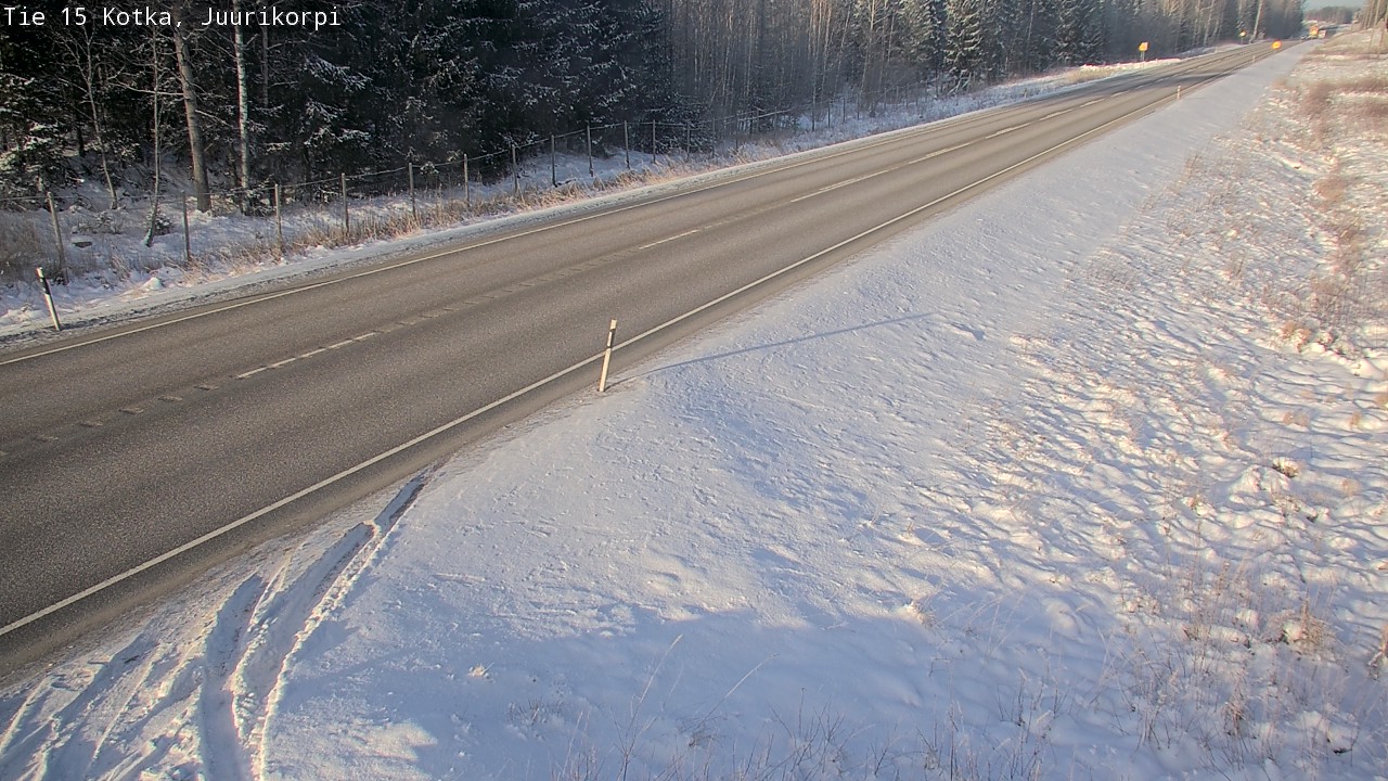 Weather Camera Image Väg 15 Kotka, Juurikorpi, Kotka, Kymenlaakso