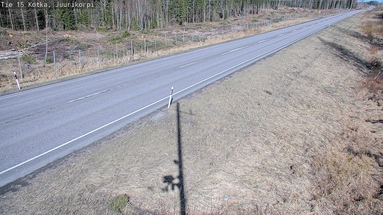 Weather Camera Image Väg 15 Kotka, Juurikorpi, Kotka, Kymenlaakso