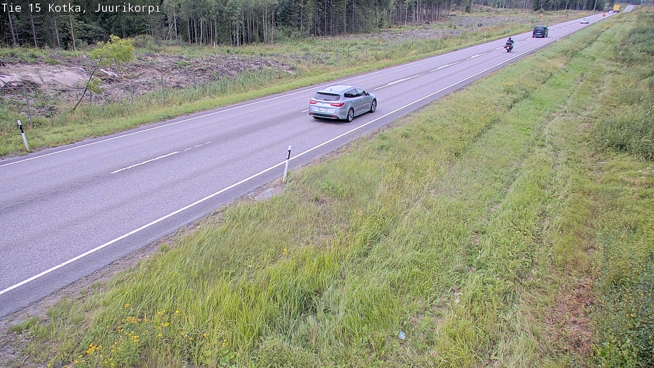 Weather Camera Image Väg 15 Kotka, Juurikorpi, Kotka, Kymenlaakso