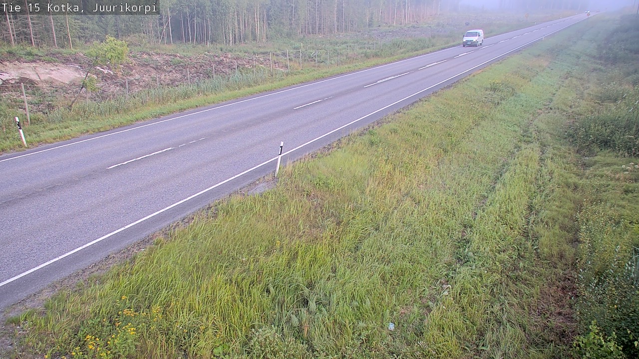 Weather Camera Image Väg 15 Kotka, Juurikorpi, Kotka, Kymenlaakso