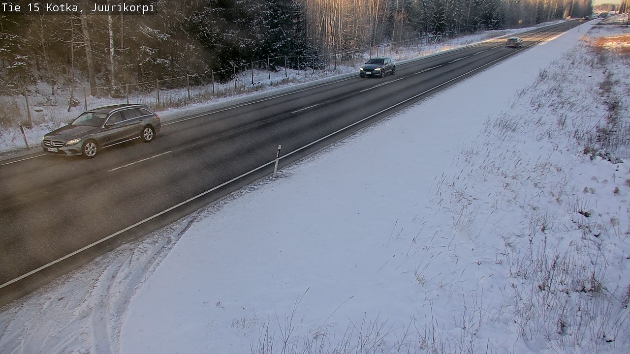 Weather Camera Image Väg 15 Kotka, Juurikorpi, Kotka, Kymenlaakso