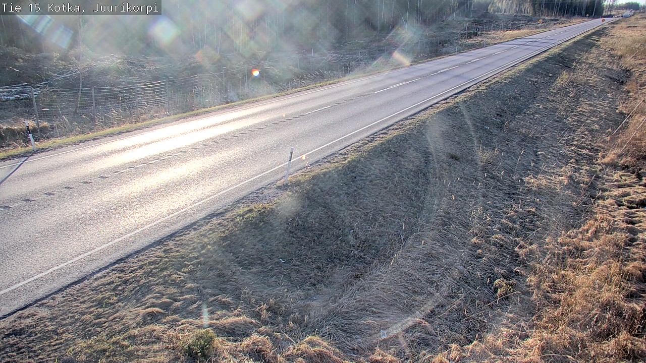 Weather Camera Image Väg 15 Kotka, Juurikorpi, Kotka, Kymenlaakso