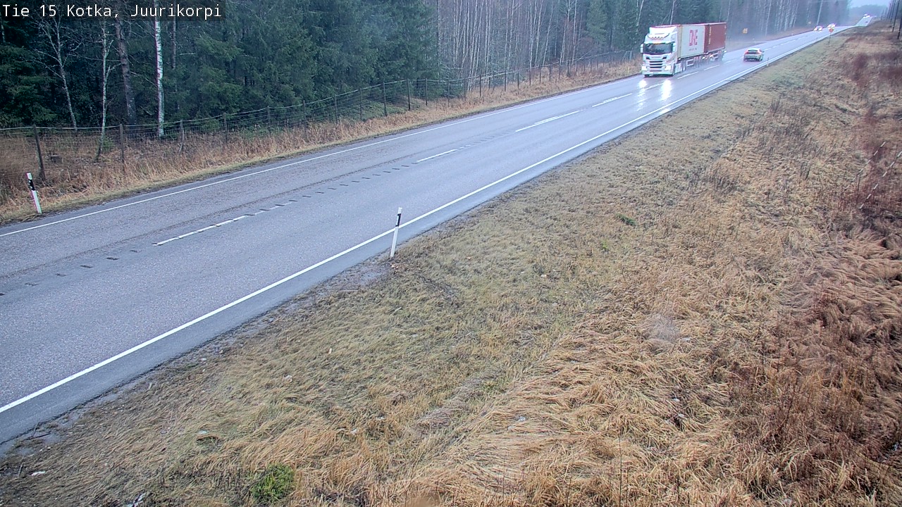 Weather Camera Image Road 15 Kotka, Juurikorpi, Kotka, Kymenlaakso
