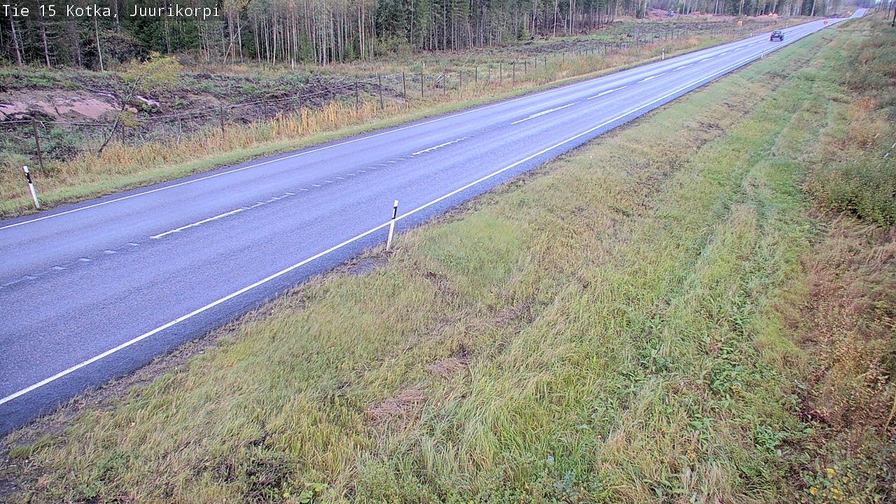 Weather Camera Image Väg 15 Kotka, Juurikorpi, Kotka, Kymenlaakso
