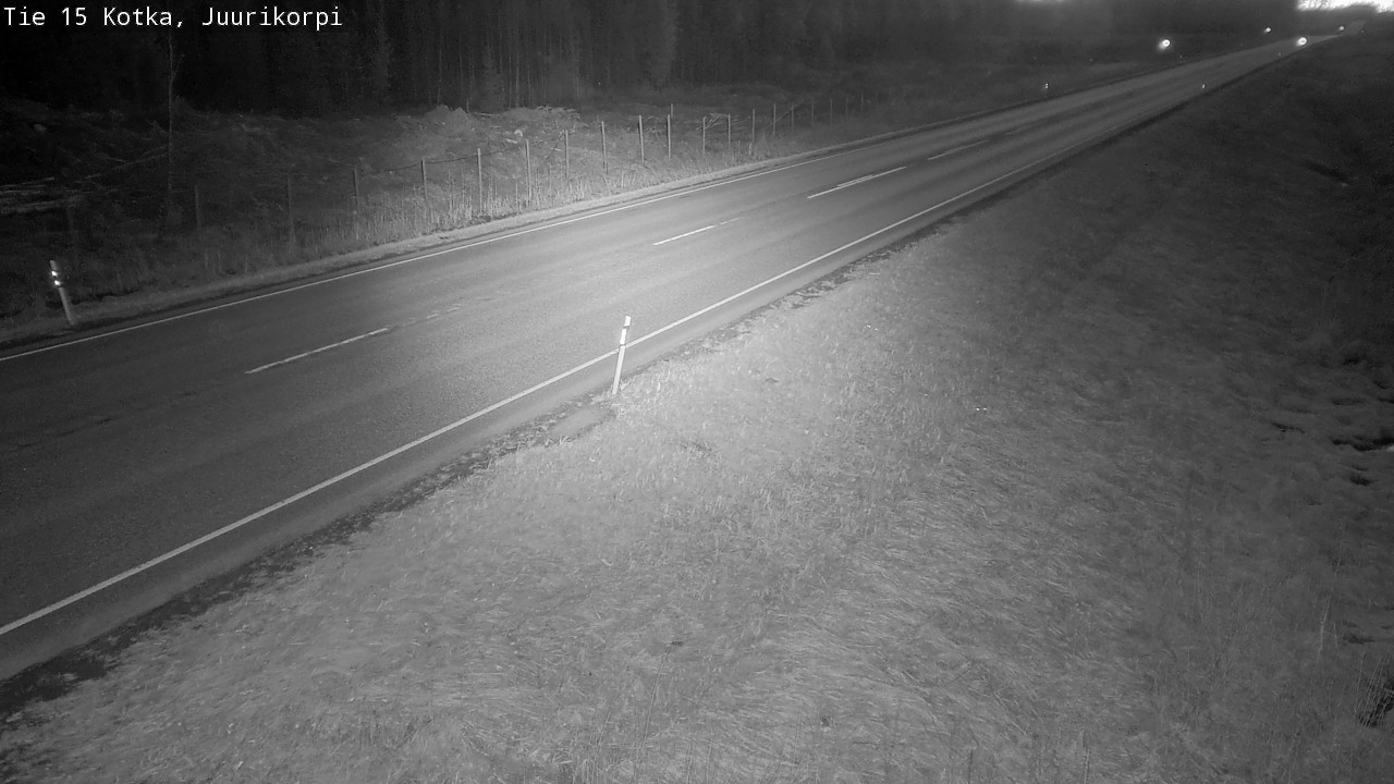 Weather Camera Image Väg 15 Kotka, Juurikorpi, Kotka, Kymenlaakso