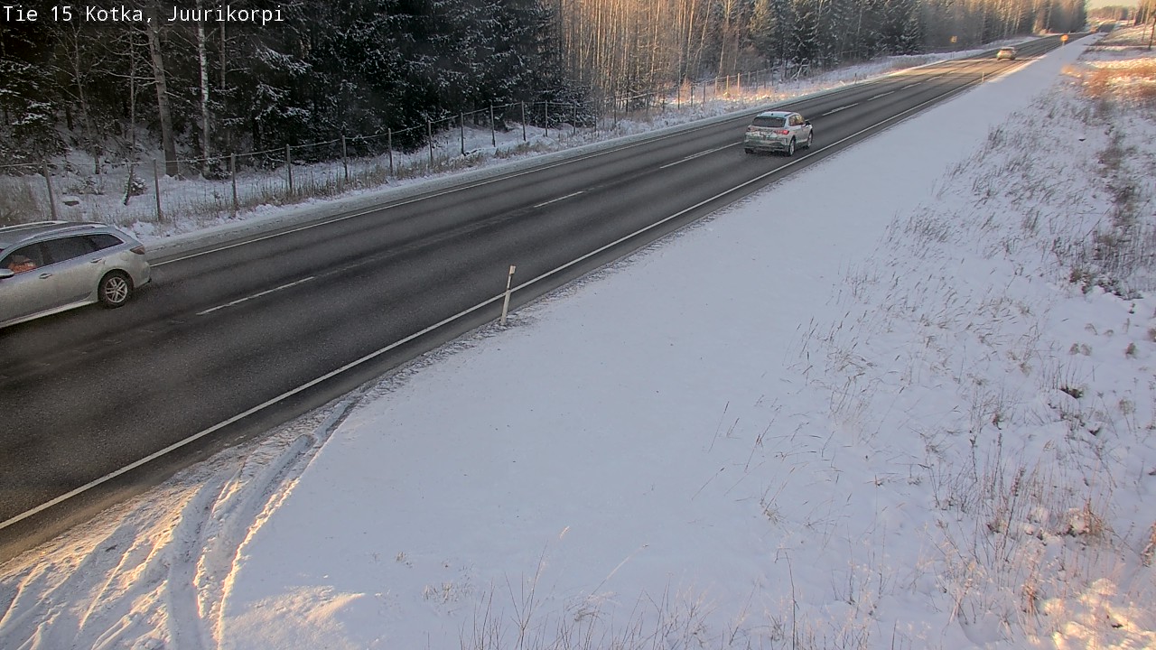 Weather Camera Image Väg 15 Kotka, Juurikorpi, Kotka, Kymenlaakso