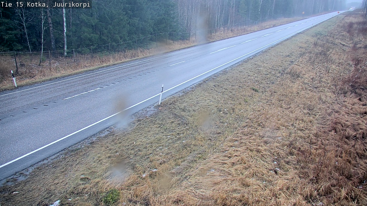 Weather Camera Image Road 15 Kotka, Juurikorpi, Kotka, Kymenlaakso