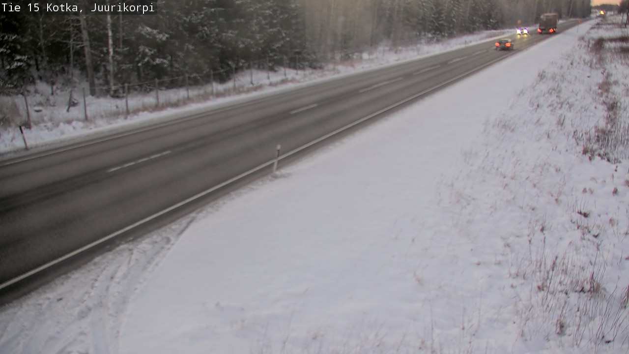 Weather Camera Image Väg 15 Kotka, Juurikorpi, Kotka, Kymenlaakso