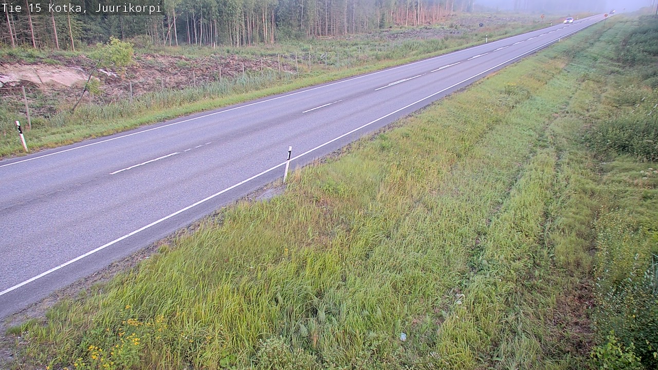 Weather Camera Image Väg 15 Kotka, Juurikorpi, Kotka, Kymenlaakso