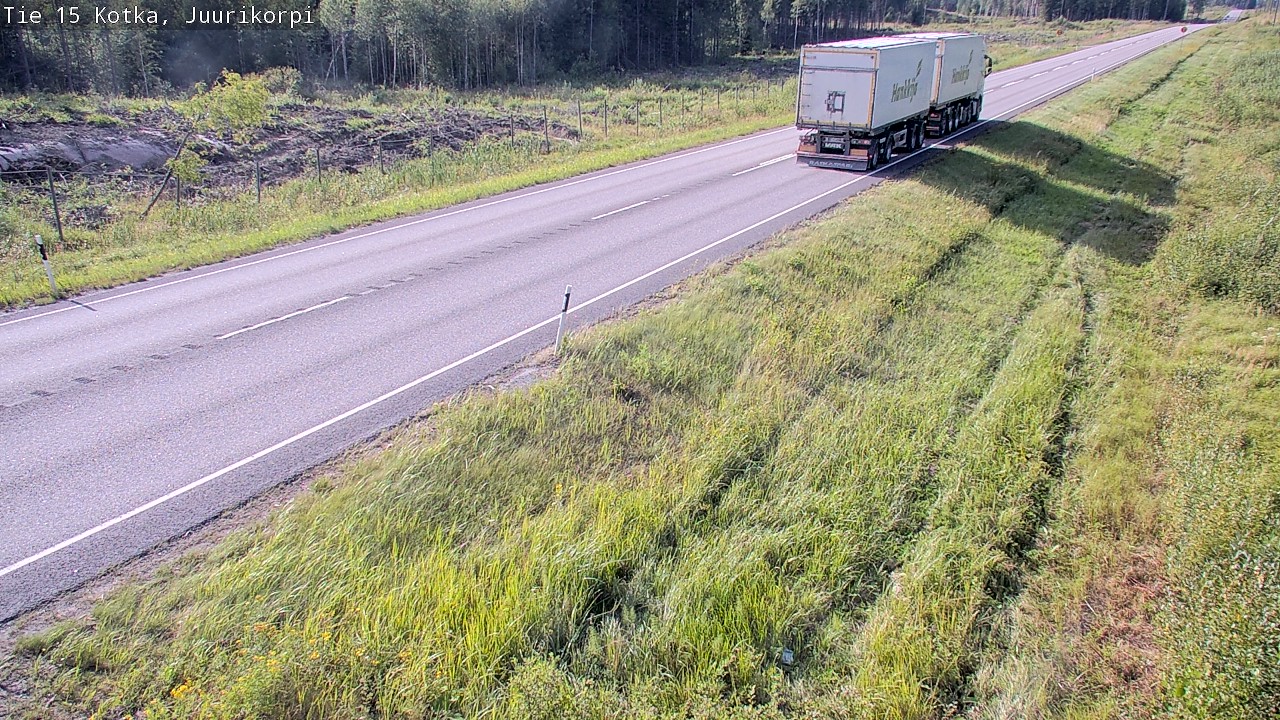 Weather Camera Image Väg 15 Kotka, Juurikorpi, Kotka, Kymenlaakso