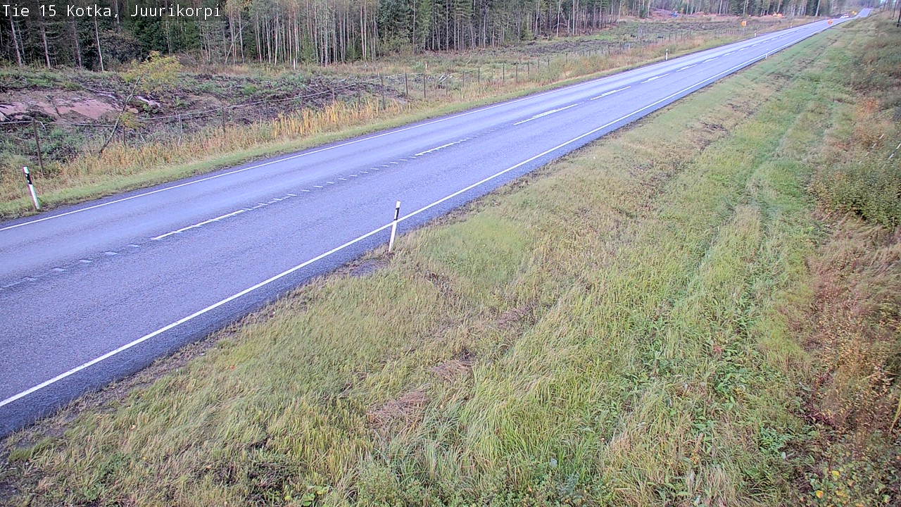 Weather Camera Image Väg 15 Kotka, Juurikorpi, Kotka, Kymenlaakso