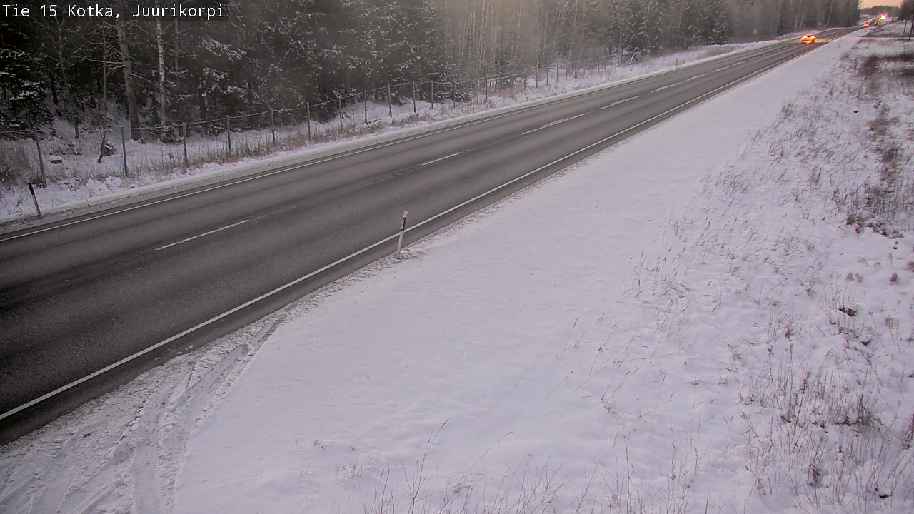 Weather Camera Image Väg 15 Kotka, Juurikorpi, Kotka, Kymenlaakso