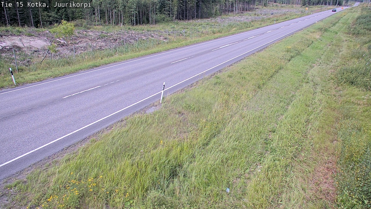 Weather Camera Image Väg 15 Kotka, Juurikorpi, Kotka, Kymenlaakso