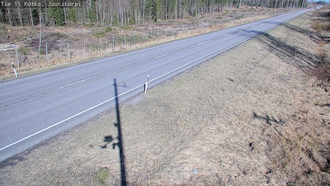 Weather Camera Image Road 15 Kotka, Juurikorpi, Kotka, Kymenlaakso
