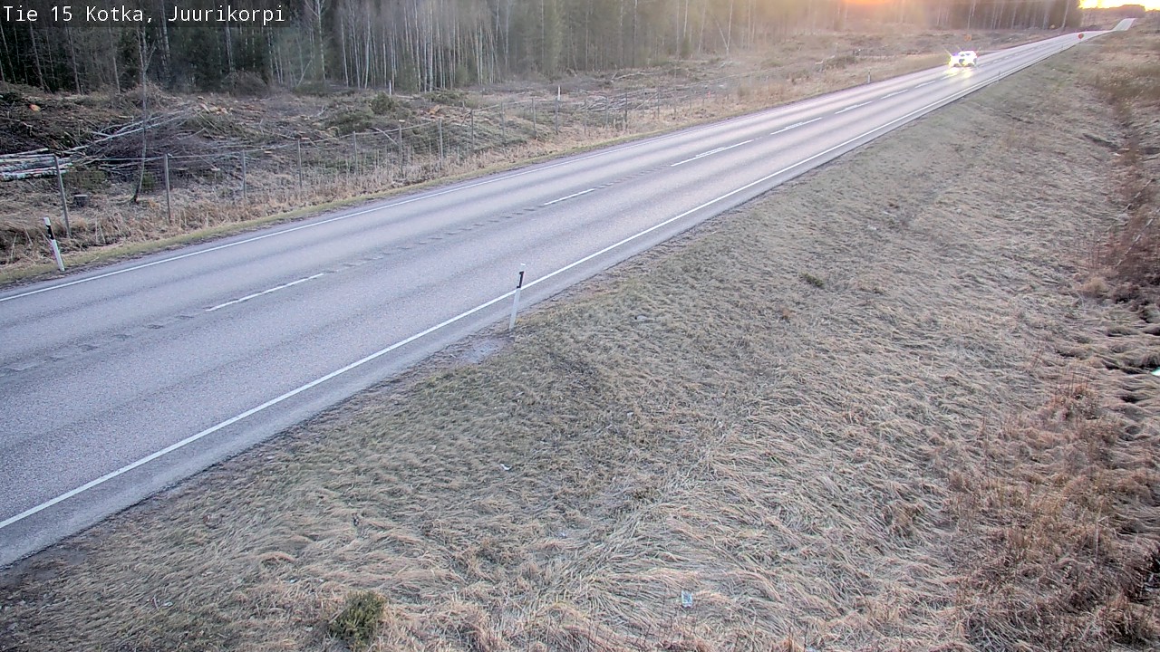 Weather Camera Image Väg 15 Kotka, Juurikorpi, Kotka, Kymenlaakso