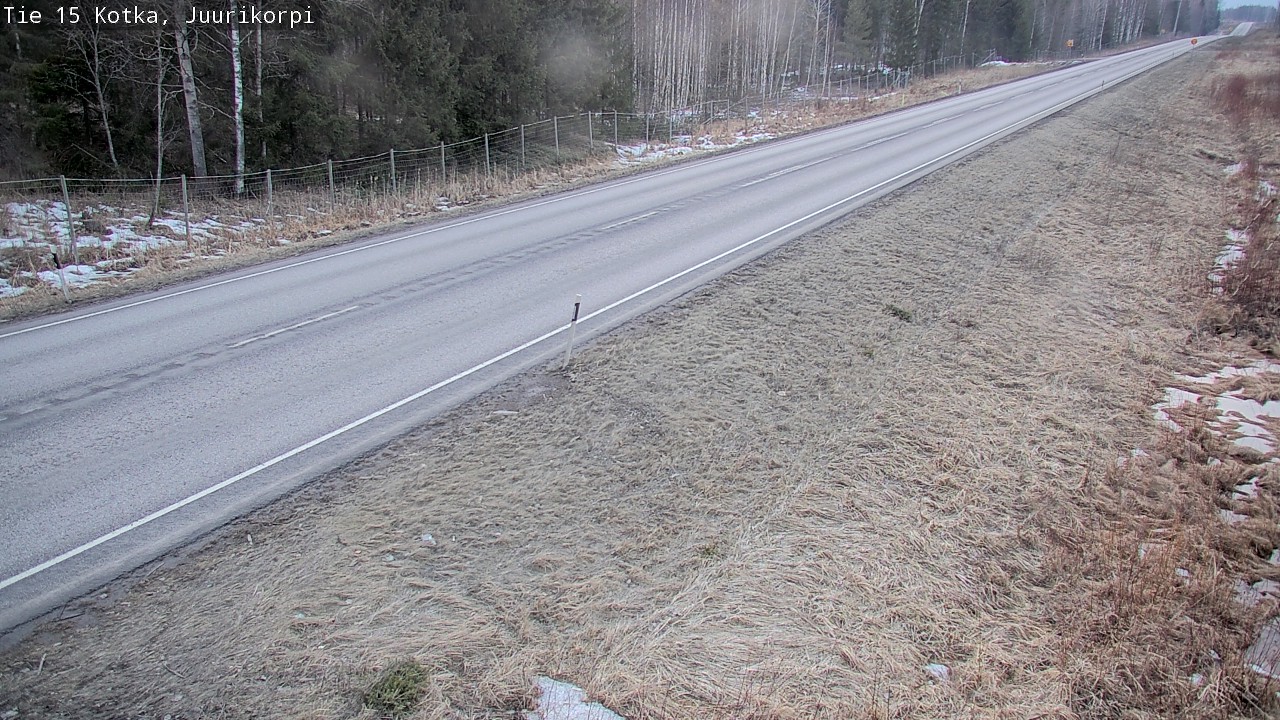Weather Camera Image Road 15 Kotka, Juurikorpi, Kotka, Kymenlaakso