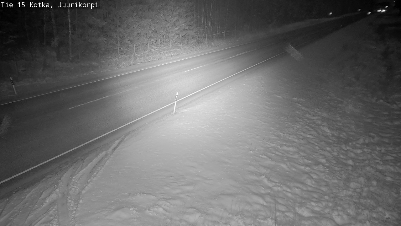 Weather Camera Image Road 15 Kotka, Juurikorpi, Kotka, Kymenlaakso