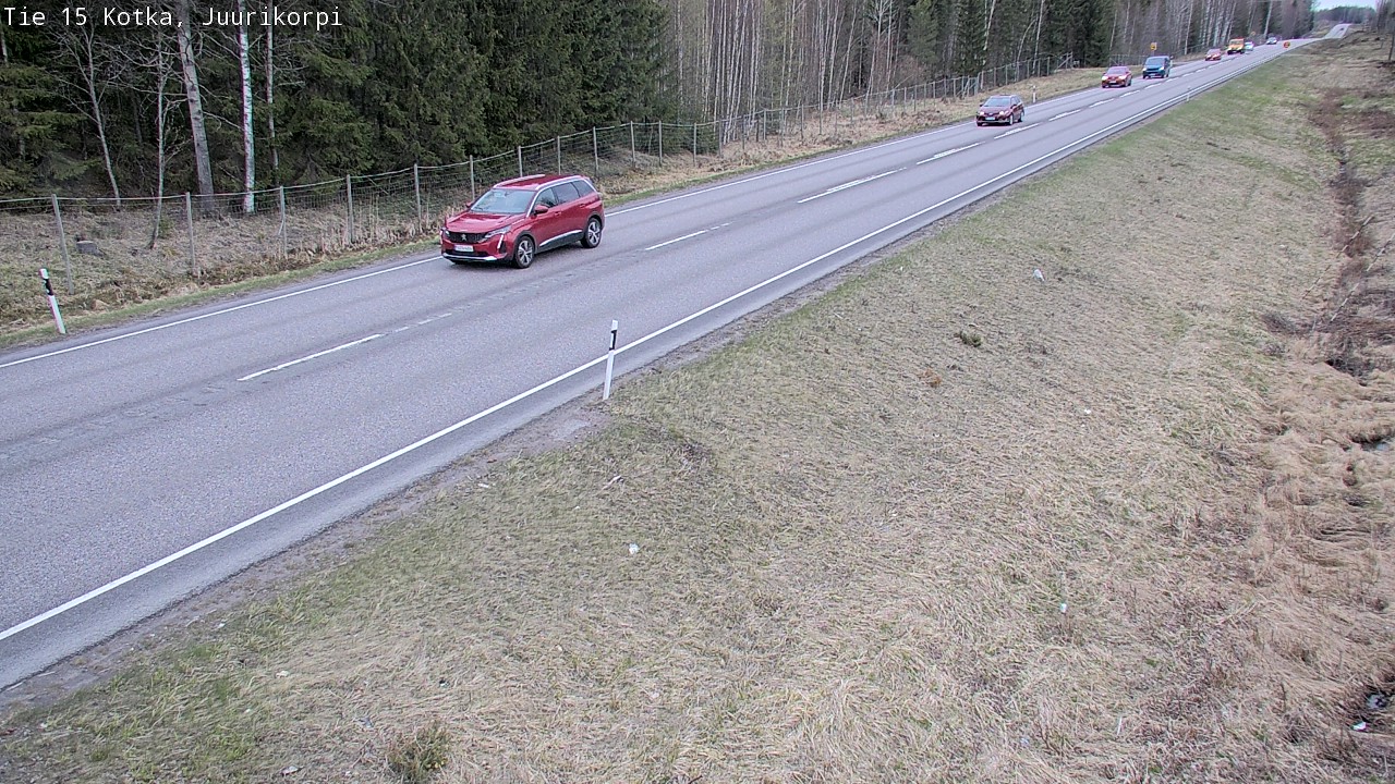 Weather Camera Image Road 15 Kotka, Juurikorpi, Kotka, Kymenlaakso