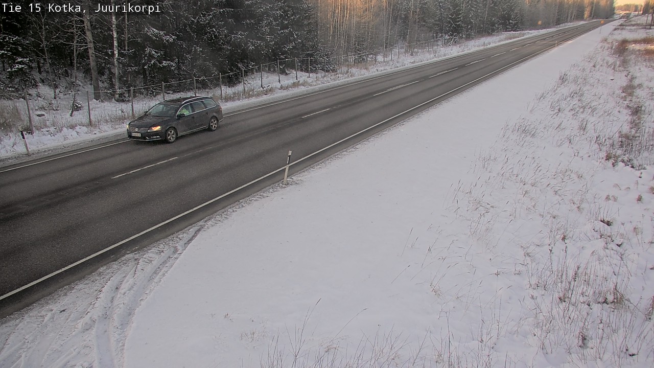 Weather Camera Image Väg 15 Kotka, Juurikorpi, Kotka, Kymenlaakso