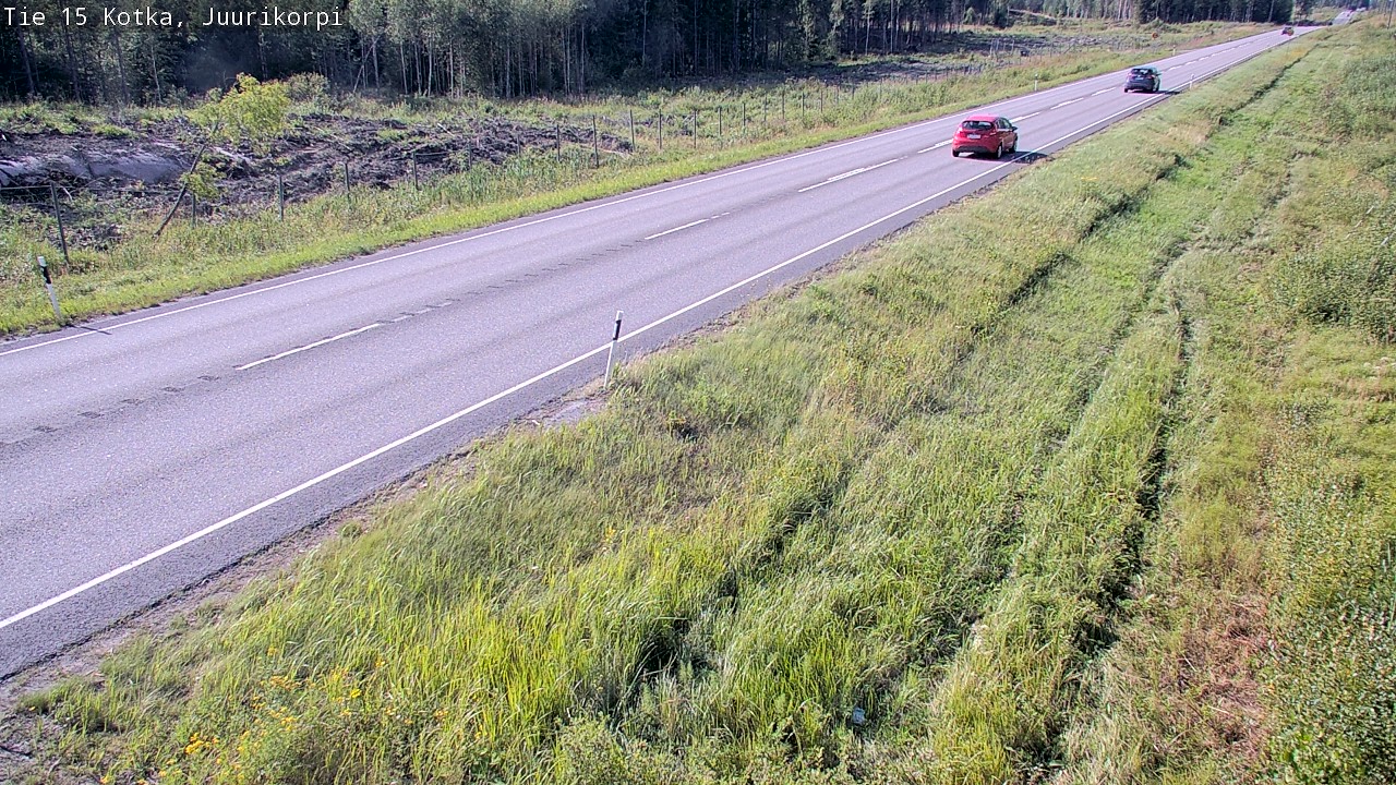 Weather Camera Image Väg 15 Kotka, Juurikorpi, Kotka, Kymenlaakso