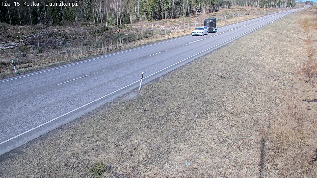 Weather Camera Image Väg 15 Kotka, Juurikorpi, Kotka, Kymenlaakso