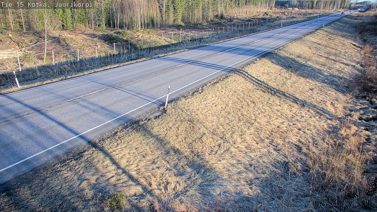 Weather Camera Image Väg 15 Kotka, Juurikorpi, Kotka, Kymenlaakso