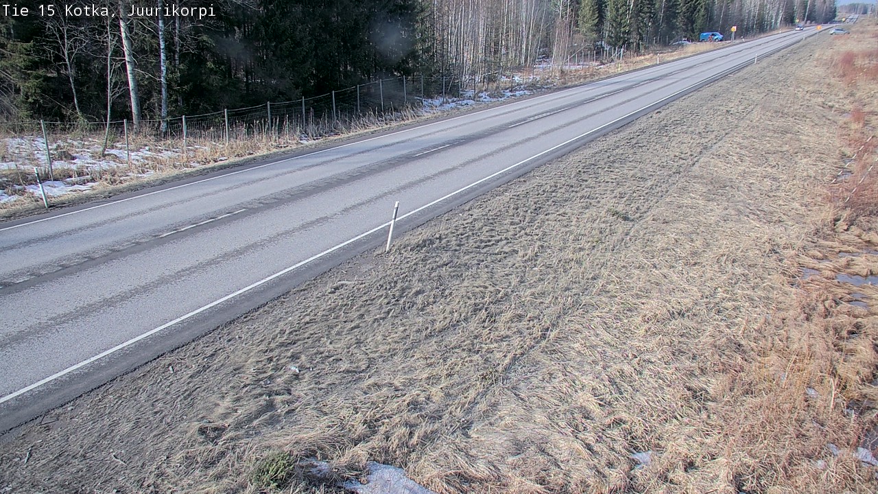 Weather Camera Image Väg 15 Kotka, Juurikorpi, Kotka, Kymenlaakso