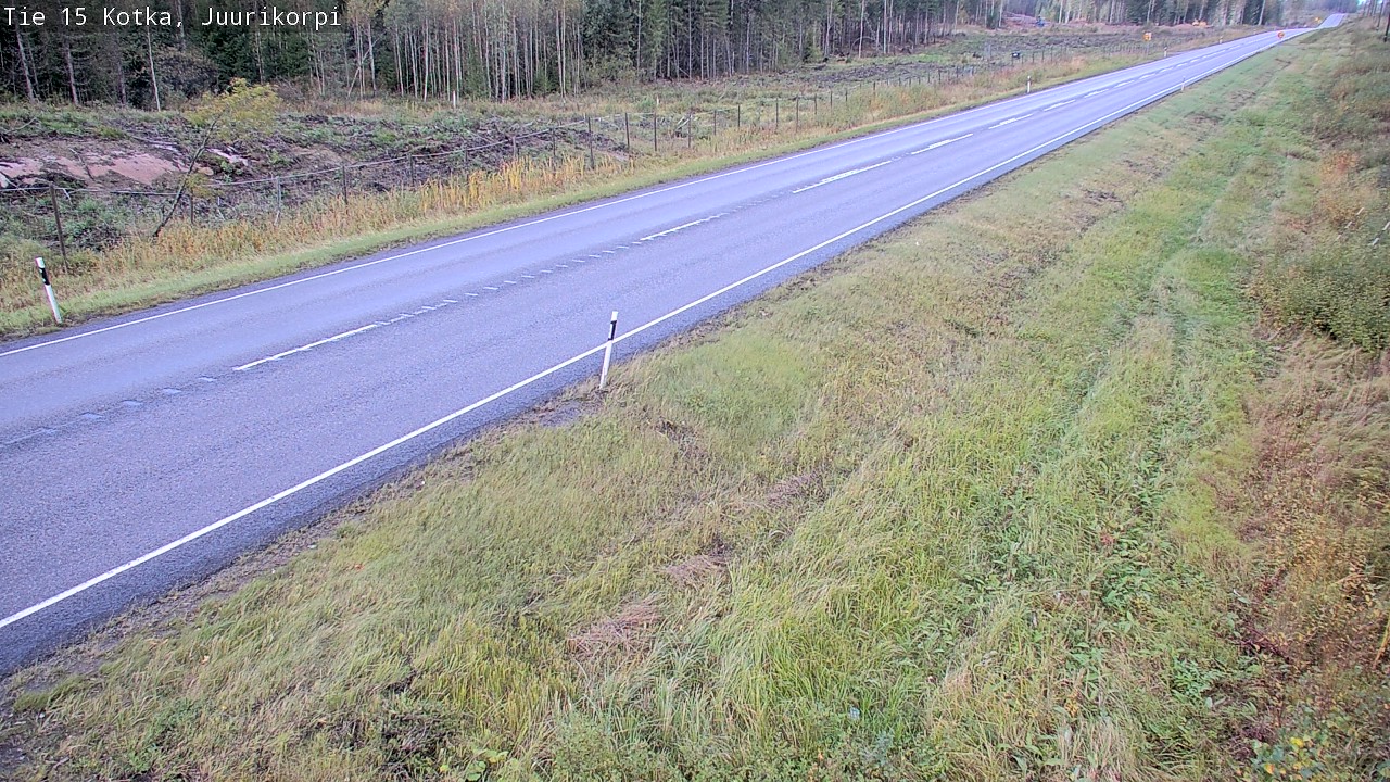 Weather Camera Image Väg 15 Kotka, Juurikorpi, Kotka, Kymenlaakso