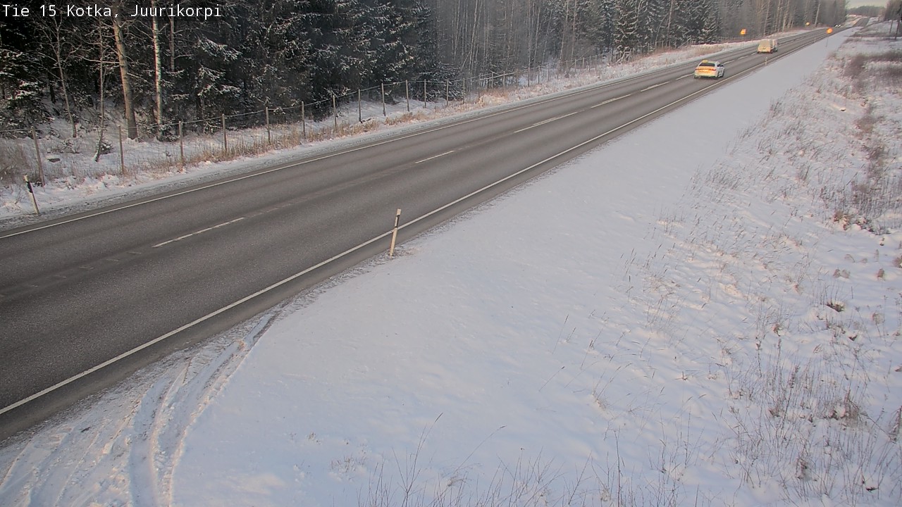 Weather Camera Image Väg 15 Kotka, Juurikorpi, Kotka, Kymenlaakso