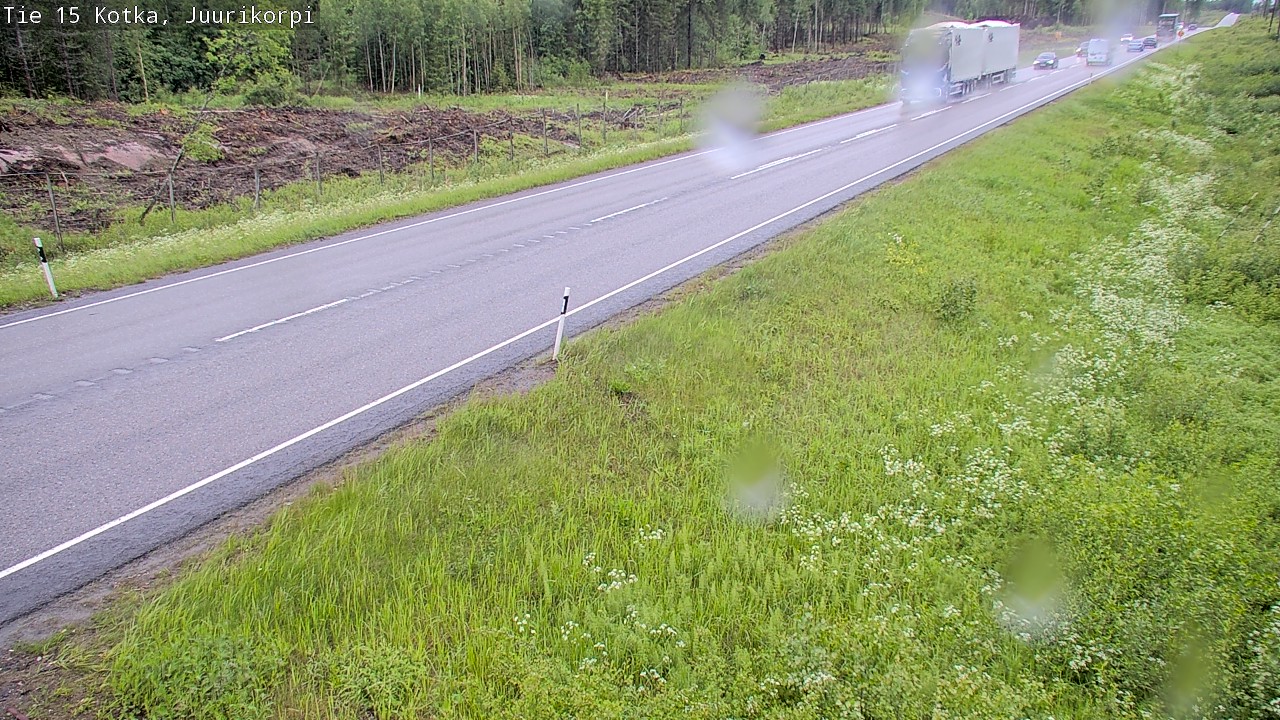 Weather Camera Image Väg 15 Kotka, Juurikorpi, Kotka, Kymenlaakso