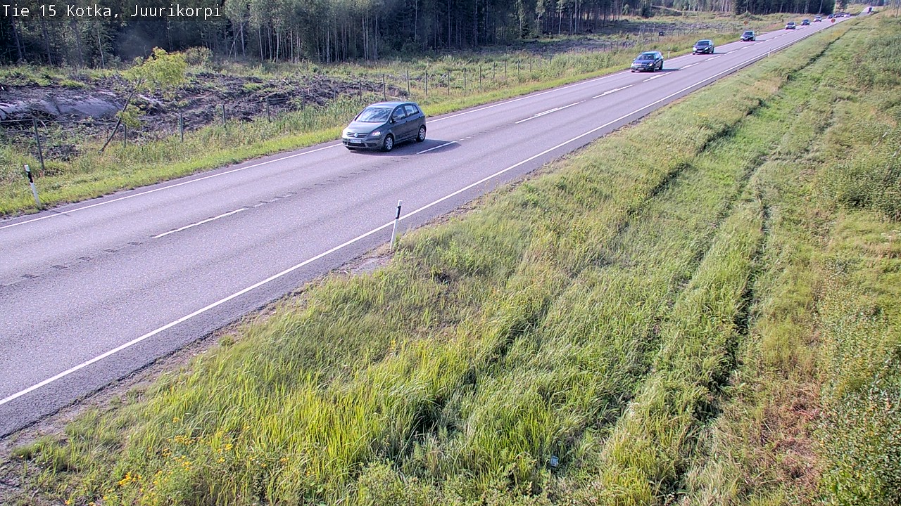 Weather Camera Image Väg 15 Kotka, Juurikorpi, Kotka, Kymenlaakso