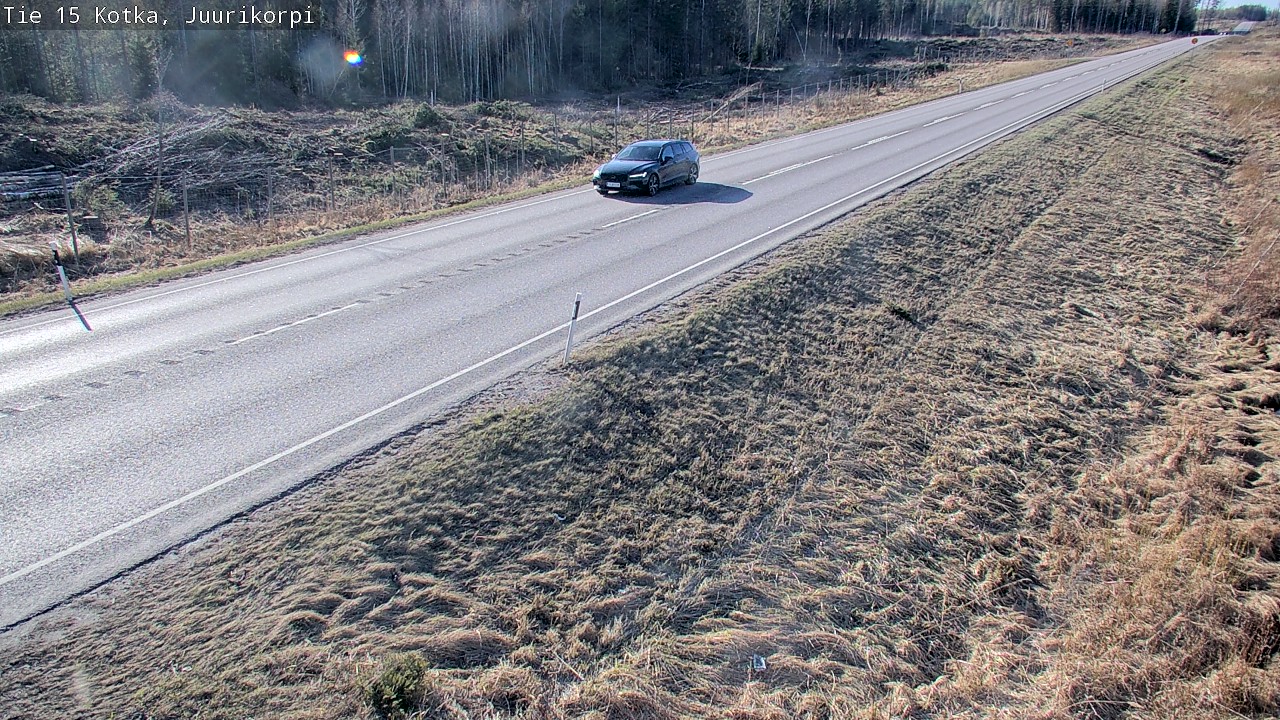 Weather Camera Image Väg 15 Kotka, Juurikorpi, Kotka, Kymenlaakso