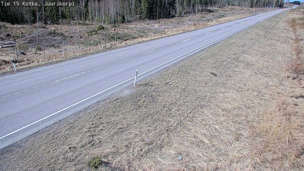 Weather Camera Image Väg 15 Kotka, Juurikorpi, Kotka, Kymenlaakso