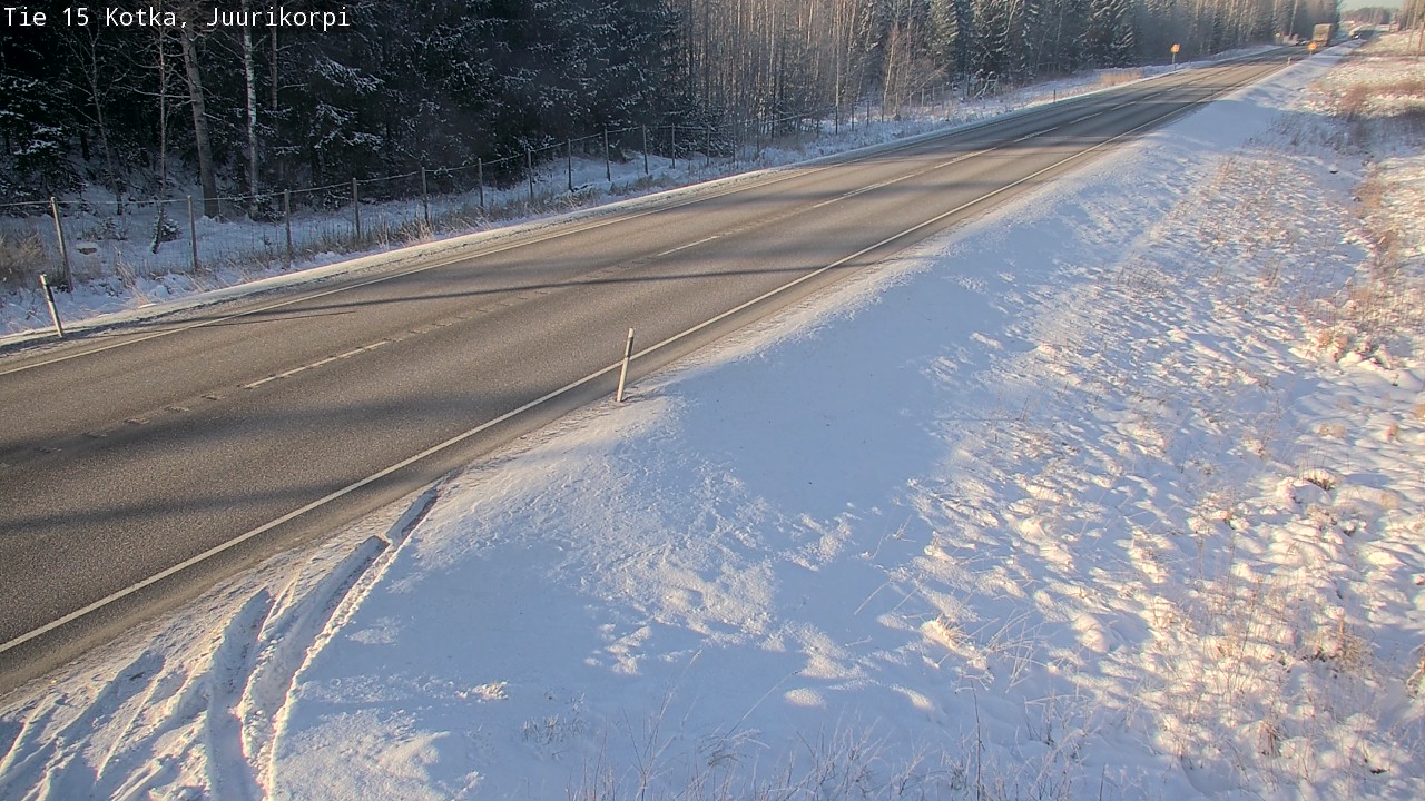 Weather Camera Image Väg 15 Kotka, Juurikorpi, Kotka, Kymenlaakso
