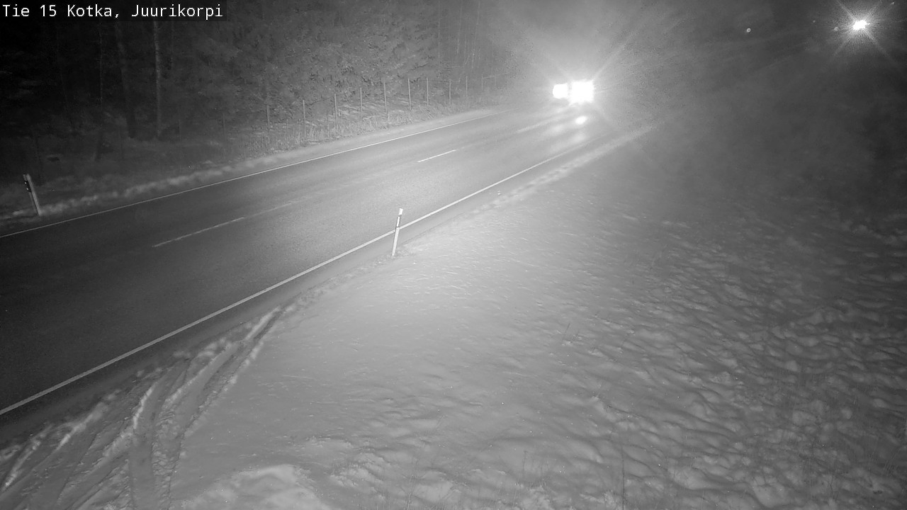 Weather Camera Image Road 15 Kotka, Juurikorpi, Kotka, Kymenlaakso