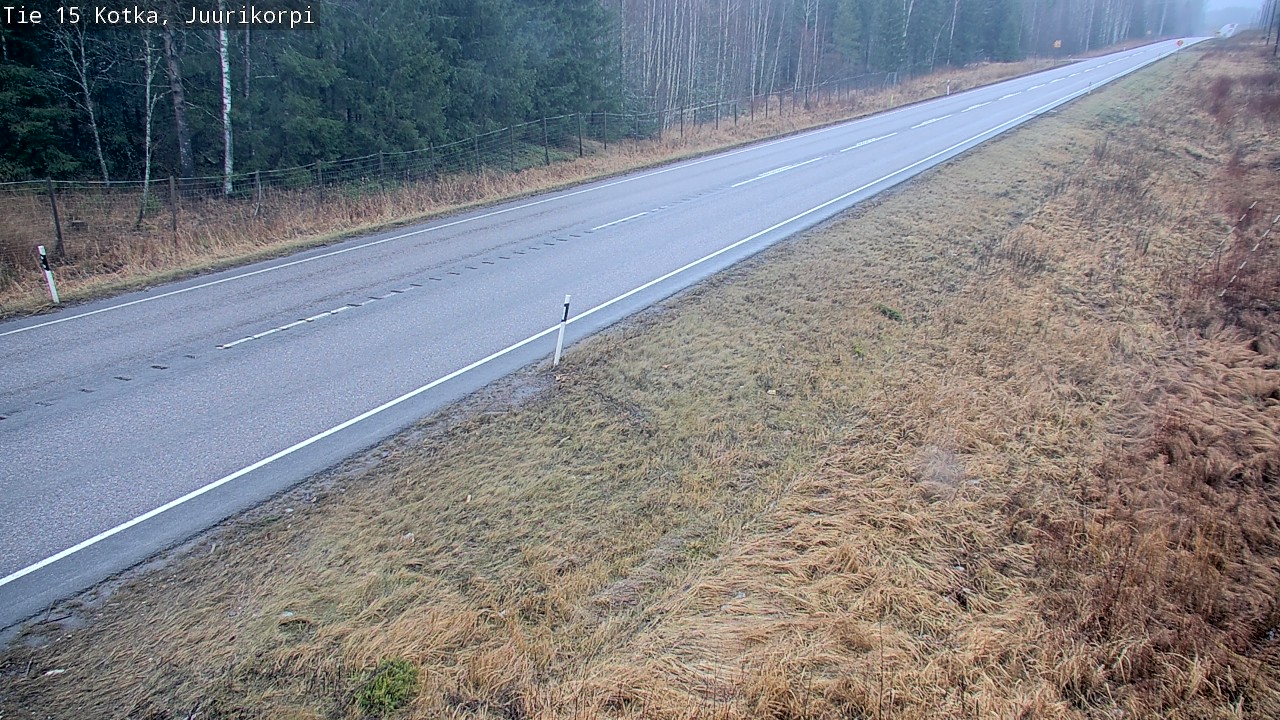 Weather Camera Image Road 15 Kotka, Juurikorpi, Kotka, Kymenlaakso