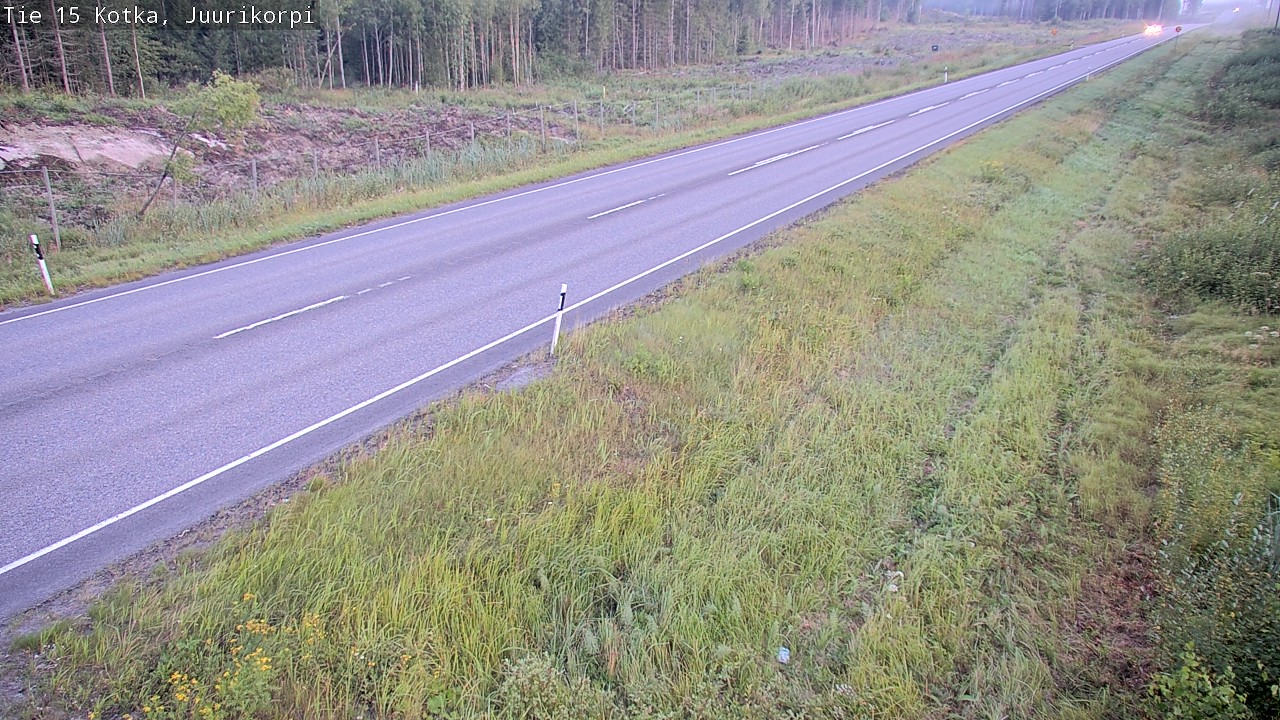 Weather Camera Image Väg 15 Kotka, Juurikorpi, Kotka, Kymenlaakso