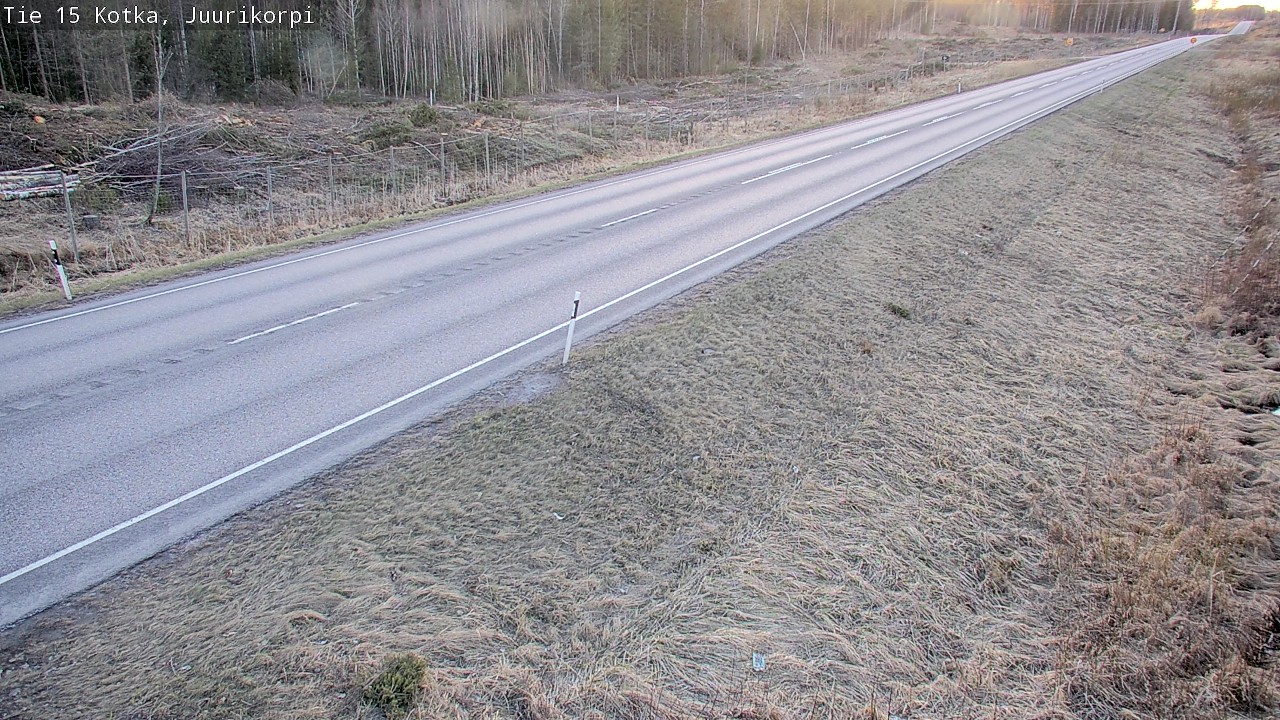 Weather Camera Image Väg 15 Kotka, Juurikorpi, Kotka, Kymenlaakso