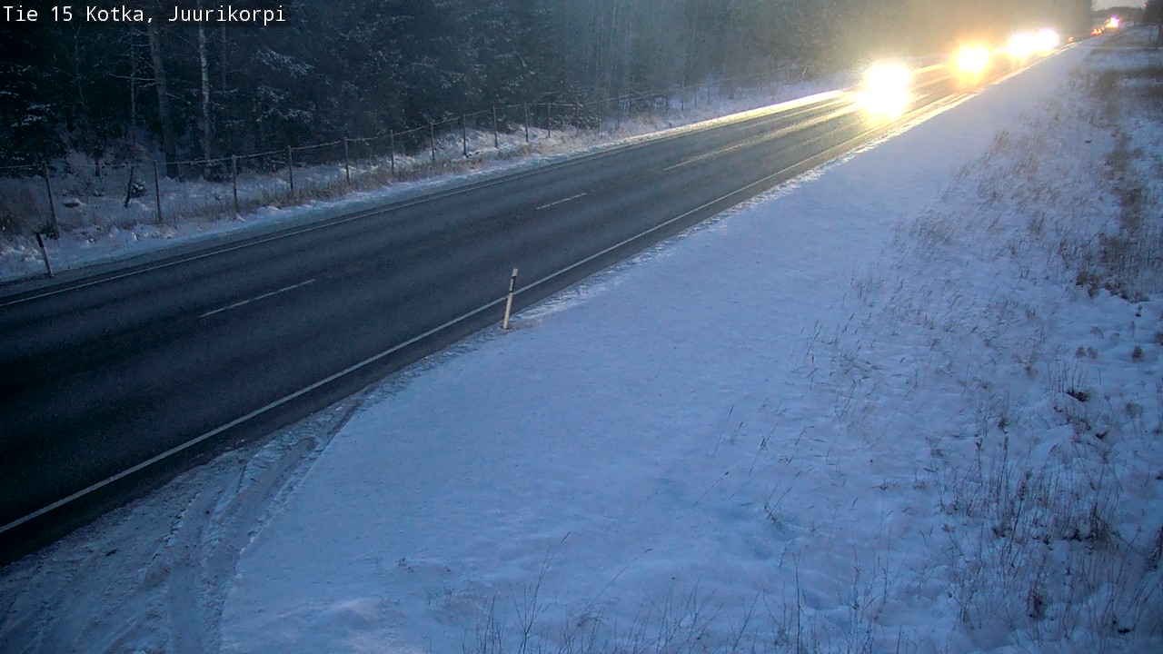 Weather Camera Image Väg 15 Kotka, Juurikorpi, Kotka, Kymenlaakso