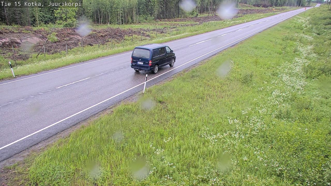 Weather Camera Image Road 15 Kotka, Juurikorpi, Kotka, Kymenlaakso