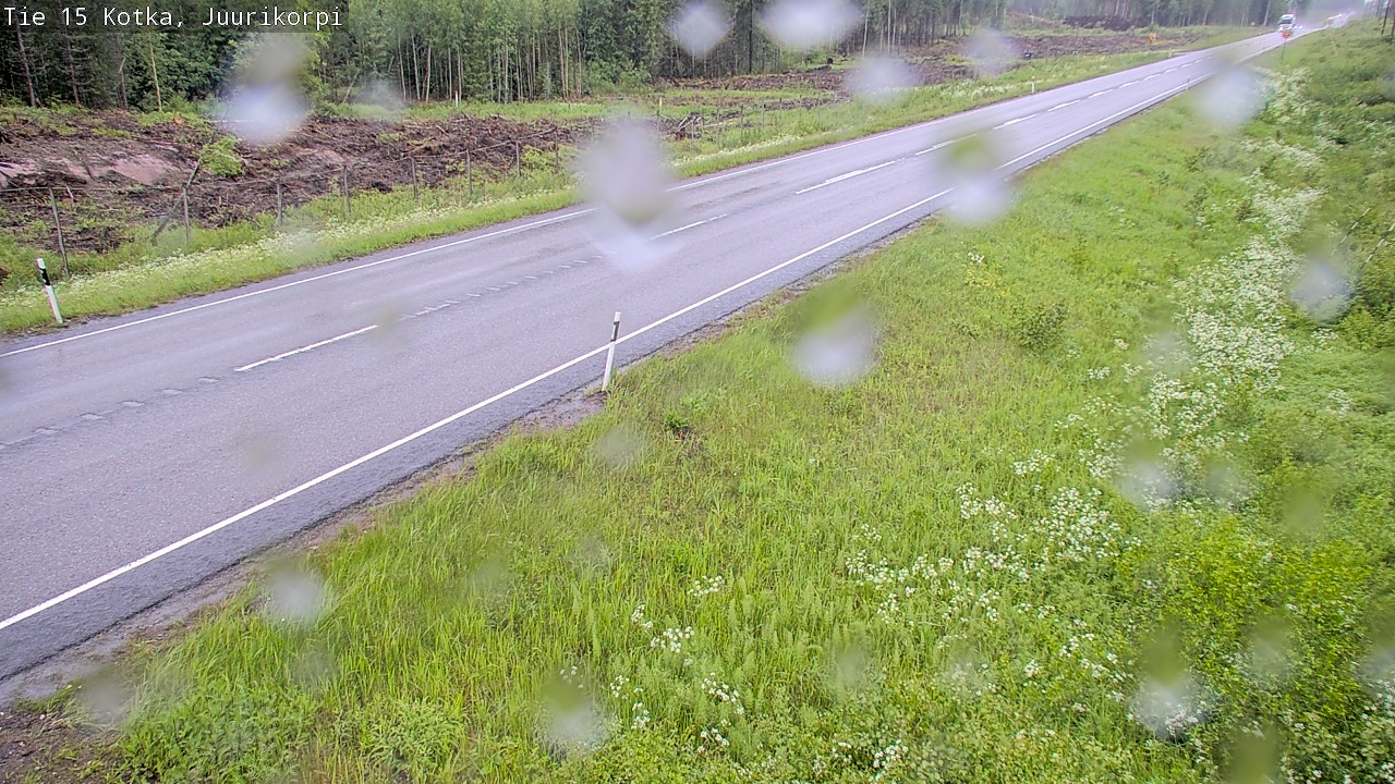 Weather Camera Image Road 15 Kotka, Juurikorpi, Kotka, Kymenlaakso