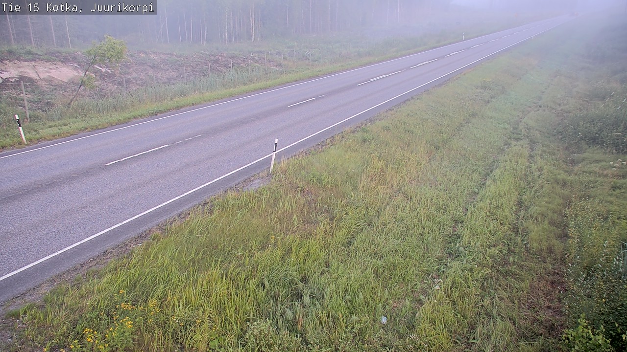 Weather Camera Image Väg 15 Kotka, Juurikorpi, Kotka, Kymenlaakso
