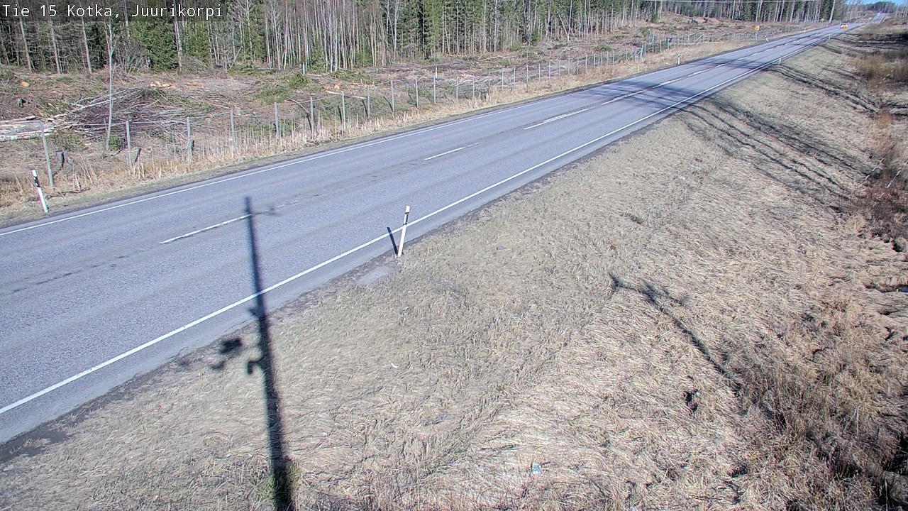Weather Camera Image Väg 15 Kotka, Juurikorpi, Kotka, Kymenlaakso