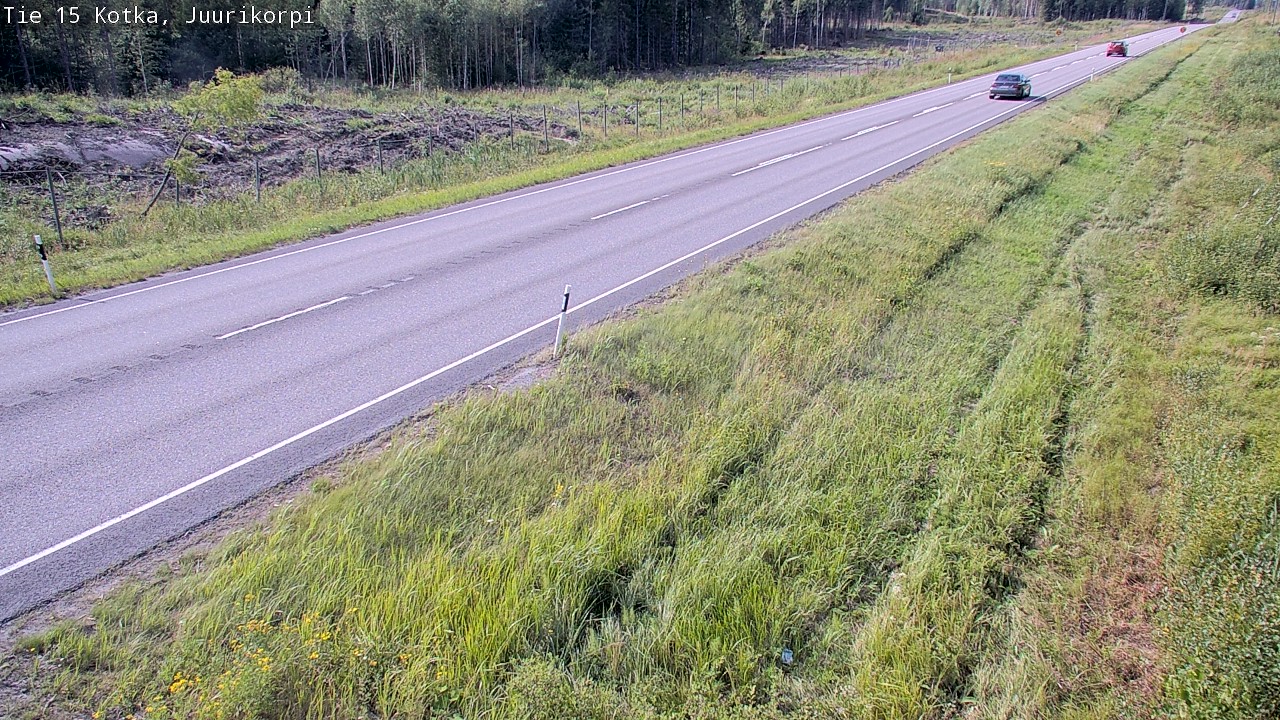 Weather Camera Image Väg 15 Kotka, Juurikorpi, Kotka, Kymenlaakso