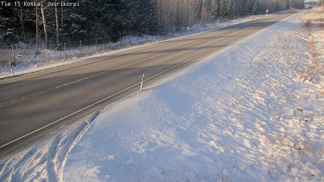 Weather Camera Image Väg 15 Kotka, Juurikorpi, Kotka, Kymenlaakso